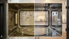 Jag lade en fuktig servett i mikrovågsugnen – och smutsen försvann av sig själv på 3 minuter